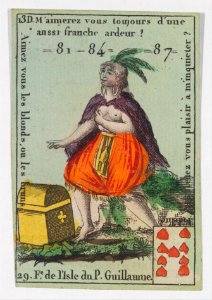 F.e de l'Isle du P. Guillaume from Playing Cards (for Quartets) 'Costumes des Peuples Étrangers' MET DP274086