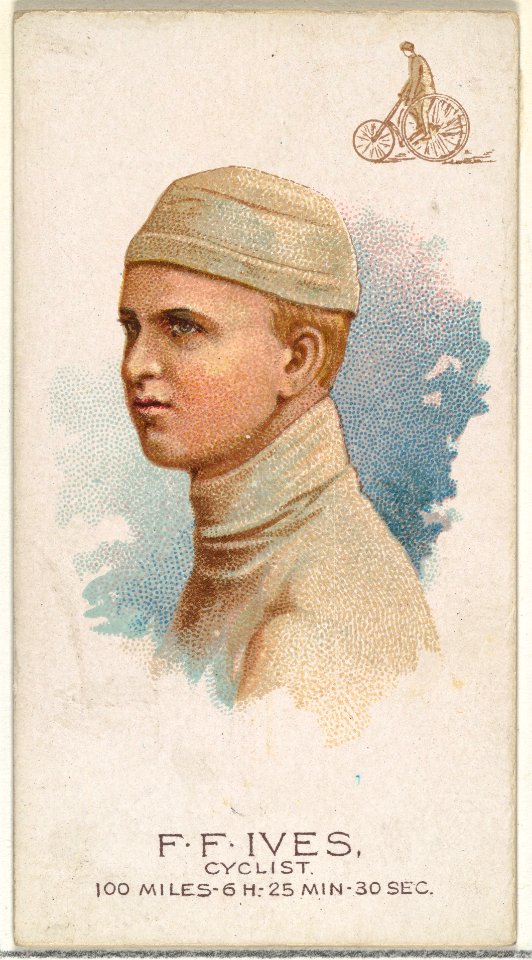 F.F. Ives, Cyclist, from World's Champions, Series 2 (N29) for Allen & Ginter Cigarettes MET DP838232