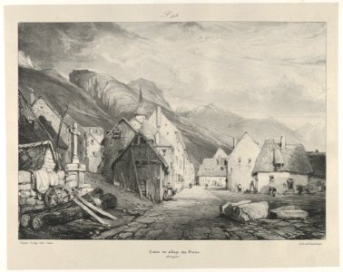 Entry to the Village of Bains MET DP853791