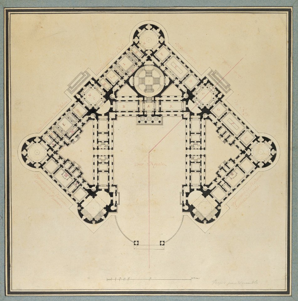 Floor Plan for a Royal Palace MET DP841162