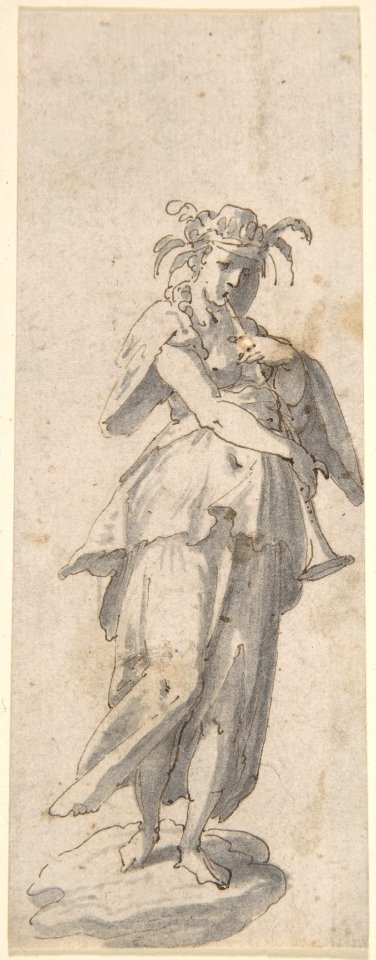 Female Figure with Horn MET DP802713