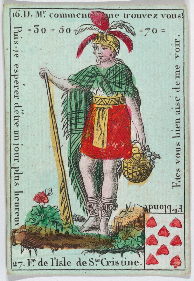 F.e d l'Isle de S.te Cristine from playing cards "Jeu d'Or" MET DP862012