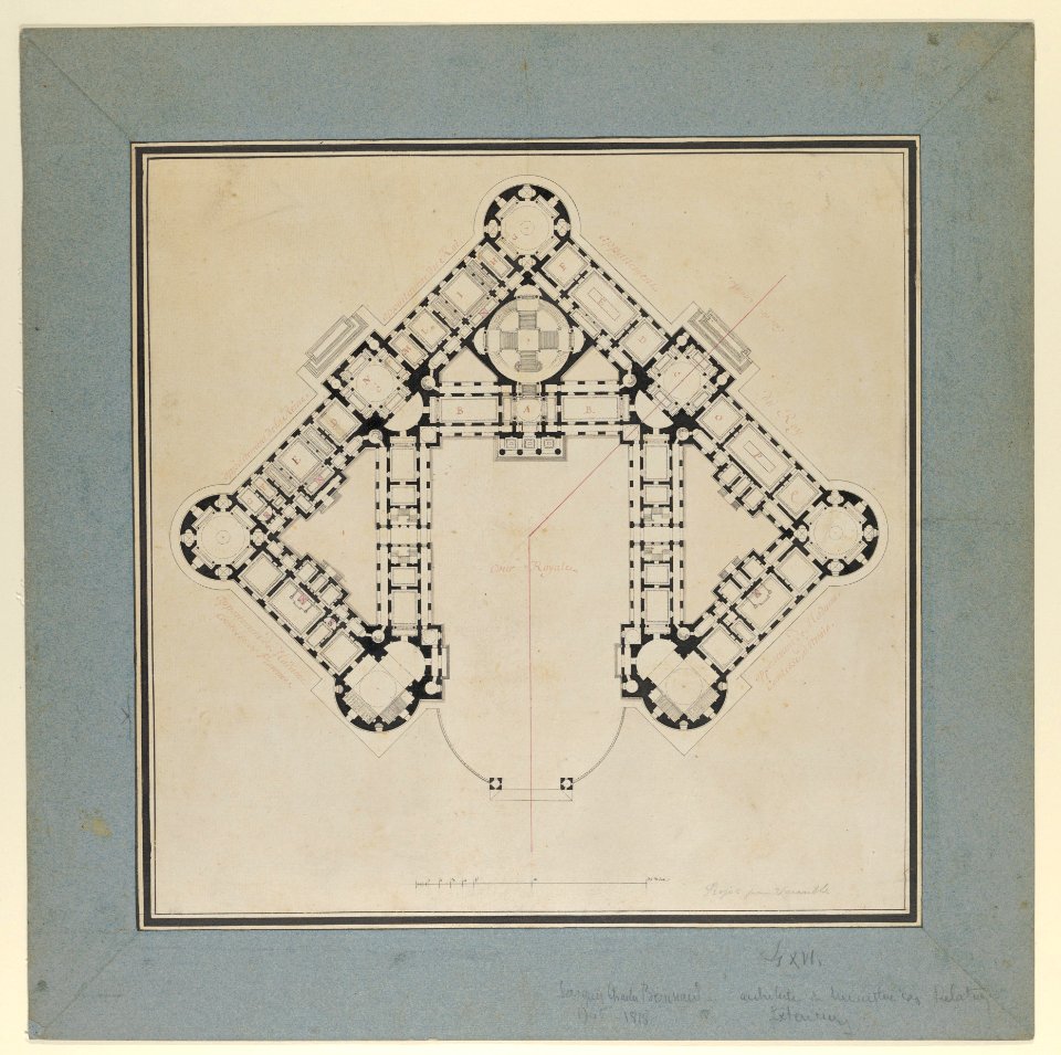 Floor Plan for a Royal Palace MET DP841171
