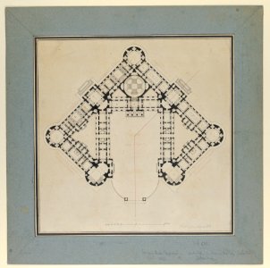 Floor Plan for a Royal Palace MET DP841171