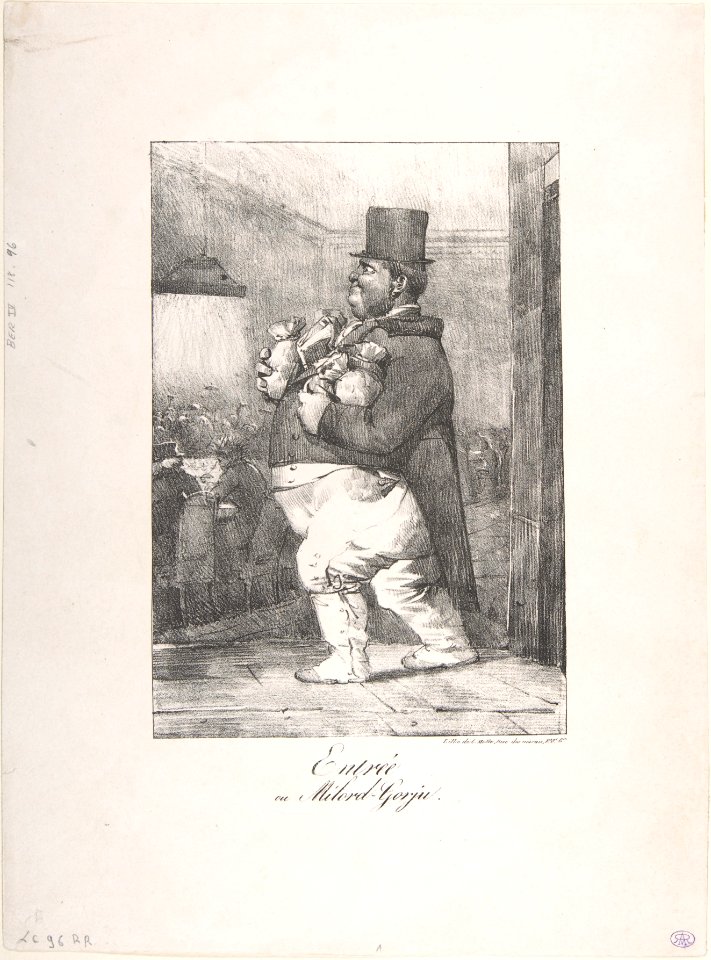 Entry, or Lord Fat Cheeks (Entrée, ou Milord-Gorju) MET DP808686