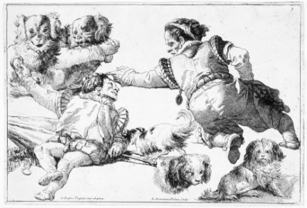 Figures of Dwarfs and Dogs MET MM43264