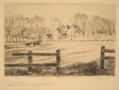 Field and Mill at Osny (Pontoise), 1885 MET DP821714