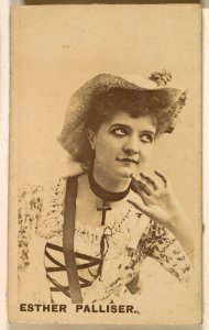 Esther Palliser, from the Actresses series (N246), Type 1, issued by Kinney Brothers to promote Sporting Extra Cigarettes MET DP860008
