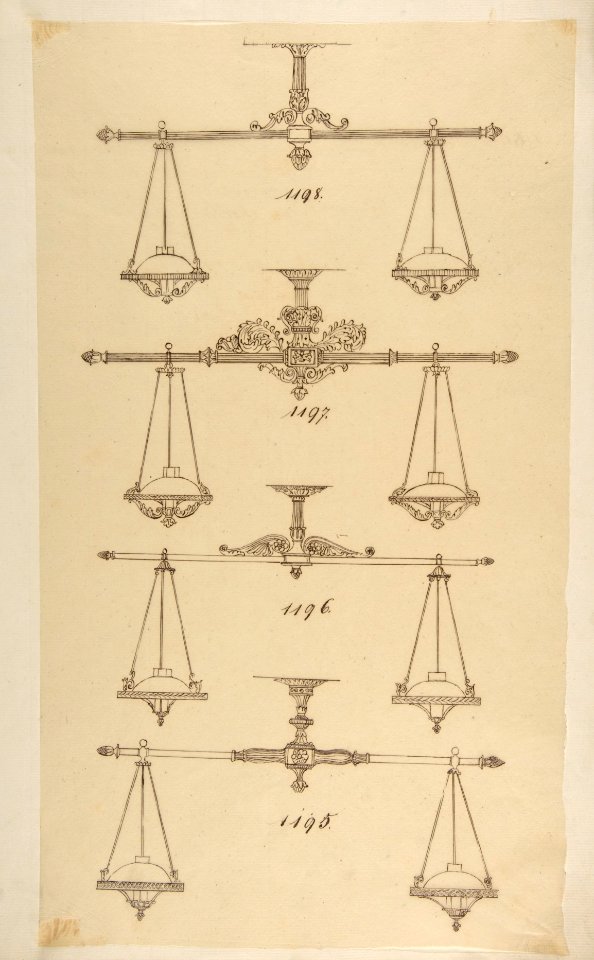 Four Designs for Hanging Light Fixtures MET DP809370