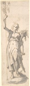 Female Figure with Staff and Cornucopia MET DP802711