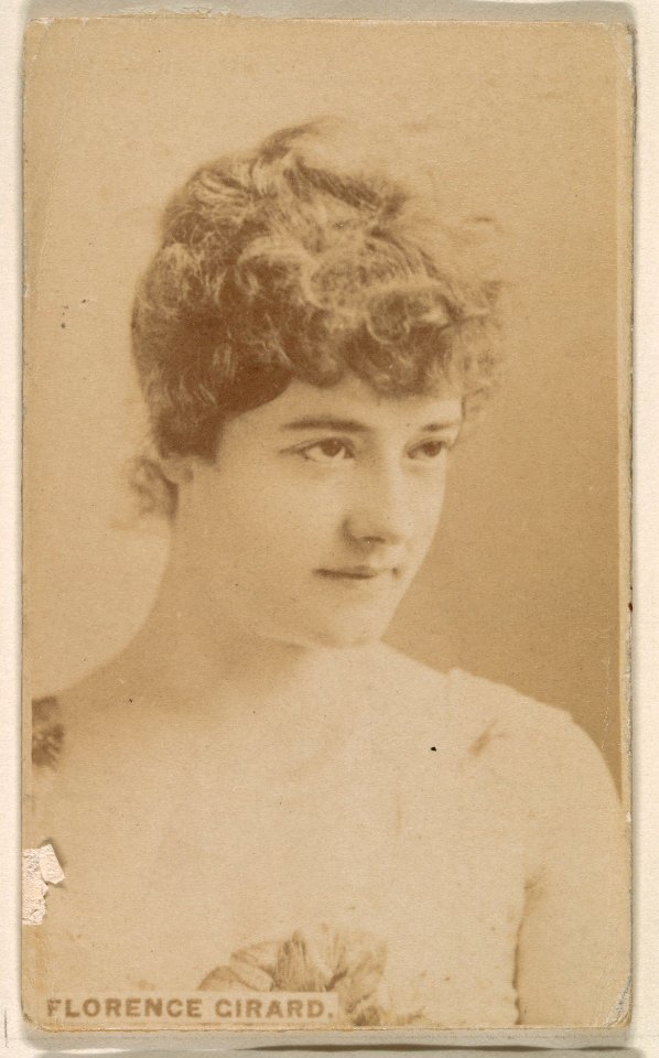 Florence Girard, from the Actresses series (N246), Type 1, issued by Kinney Brothers to promote Sporting Extra Cigarettes MET DP859990