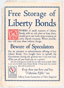 Free storage of liberty bonds MET DP867901