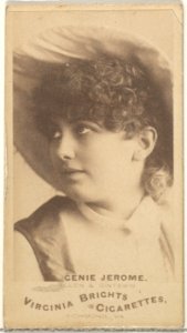 Genie Jerome, from the Actors and Actresses series (N45, Type 1) for Virginia Brights Cigarettes MET DP829835