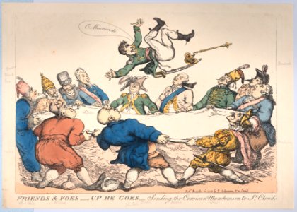 Friends and Foes–Up He Goes–Sending the Corsican Munchausen to St. Cloud's MET DP881747