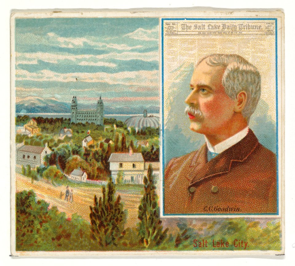 G.C. Goodwin, The Salt Lake City Tribune, from the American Editors series (N35) for Allen & Ginter Cigarettes MET DP838880