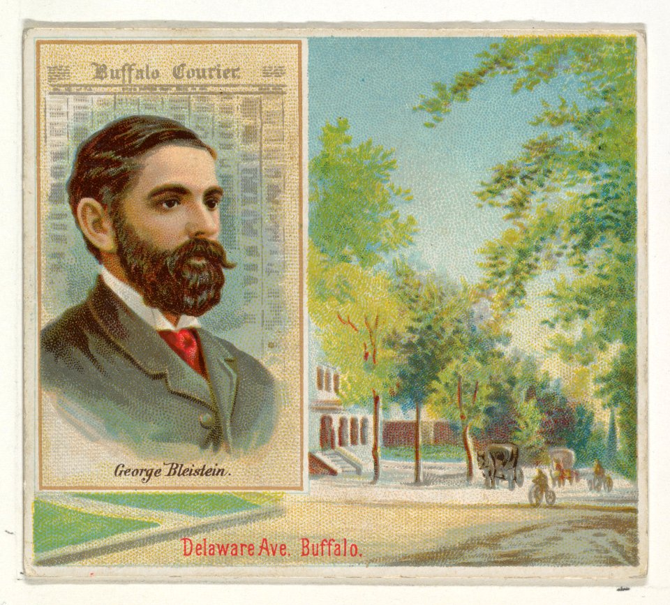 George Bleistein, Buffalo Courier, from the American Editors series (N35) for Allen & Ginter Cigarettes MET DP838866