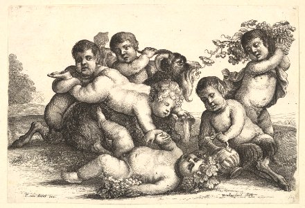 Four boys, two satyrs and a goat MET DP822964