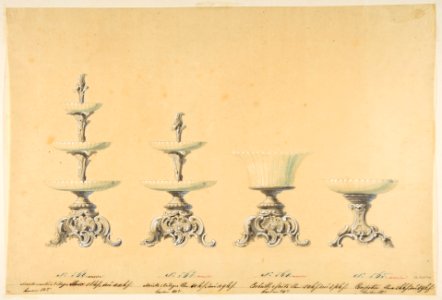 Four Designs for Tiered Serving Dishes MET DP812472