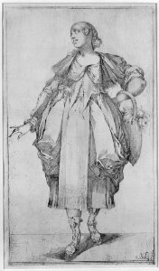 Gardener with a Basket on her Arm, from Hortulanae series MET MM10514