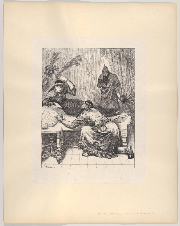 Esther Denouncing Haman (Dalziels' Bible Gallery) MET DP835895