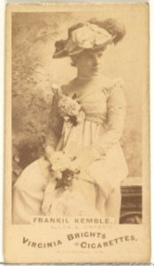 Frankil Kemble, from the Actors and Actresses series (N45, Type 1) for Virginia Brights Cigarettes MET DP829821