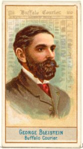 George Bleistein, Buffalo Courier, from the American Editors series (N1) for Allen & Ginter Cigarettes Brands MET DP827828