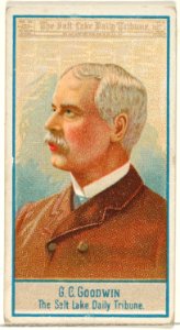 G.C. Goodwin, The Salt Lake City Tribune, from the American Editors series (N1) for Allen & Ginter Cigarettes Brands MET DP827842