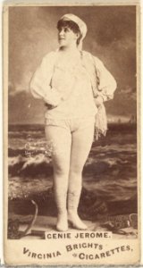 Genie Jerome, from the Actors and Actresses series (N45, Type 1) for Virginia Brights Cigarettes MET DP829832