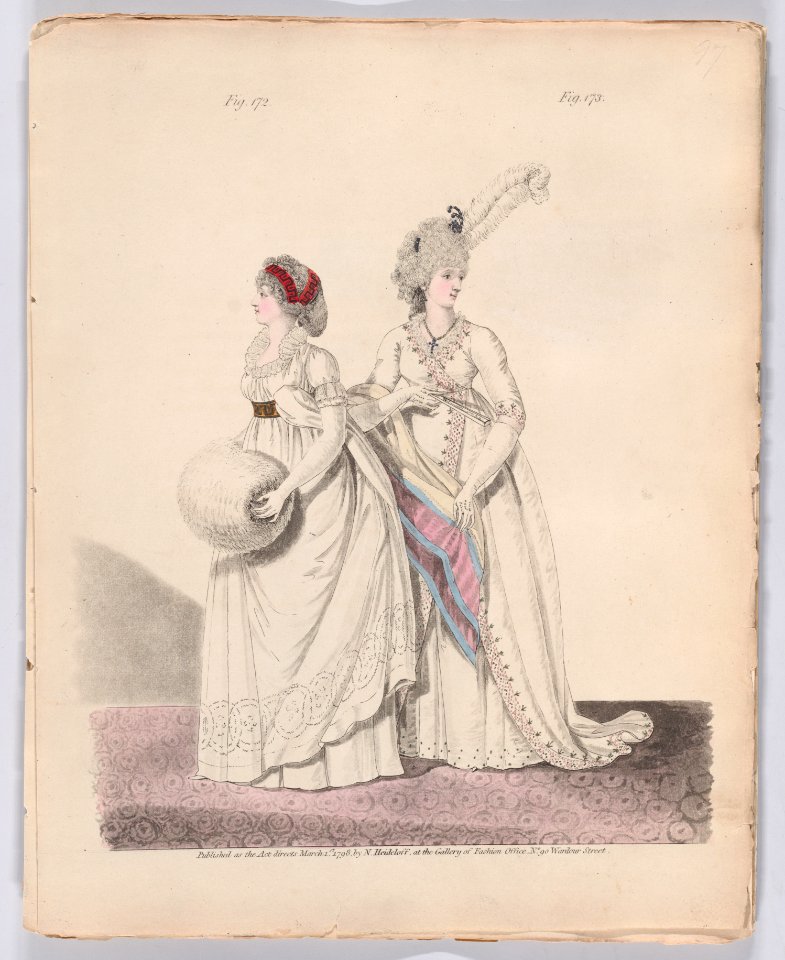 Gallery of Fashion, vol. IV- April 1 1797 - March 1 1798 Met DP889153