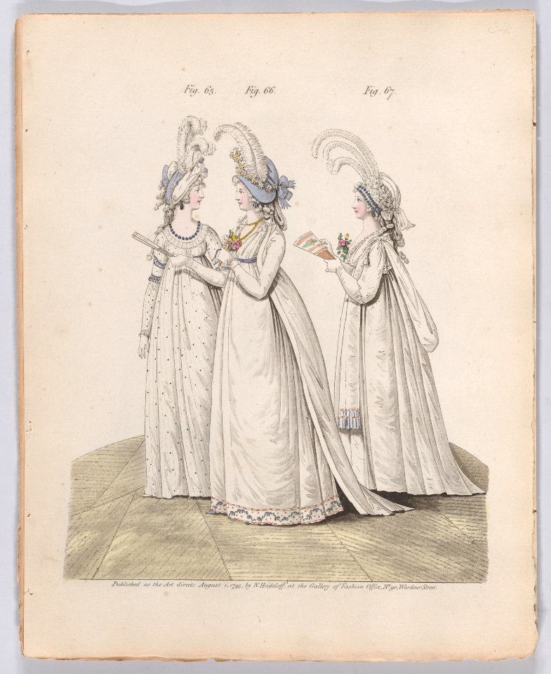 Gallery of Fashion, vol.II- April 1 1795 - March 1, 1796 Met DP889237