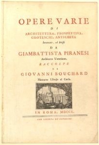 Frontispiece to Opere varie di architettura, prospettive grotesshi antichità MET DP828178