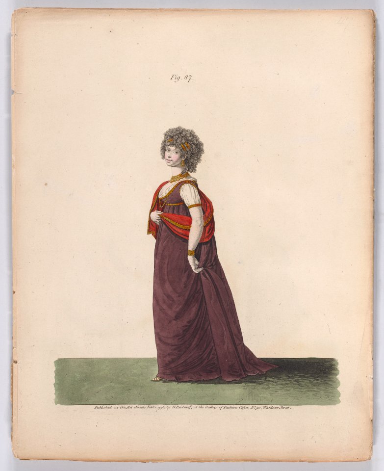 Gallery of Fashion, vol.II- April 1 1795 - March 1, 1796 Met DP889250