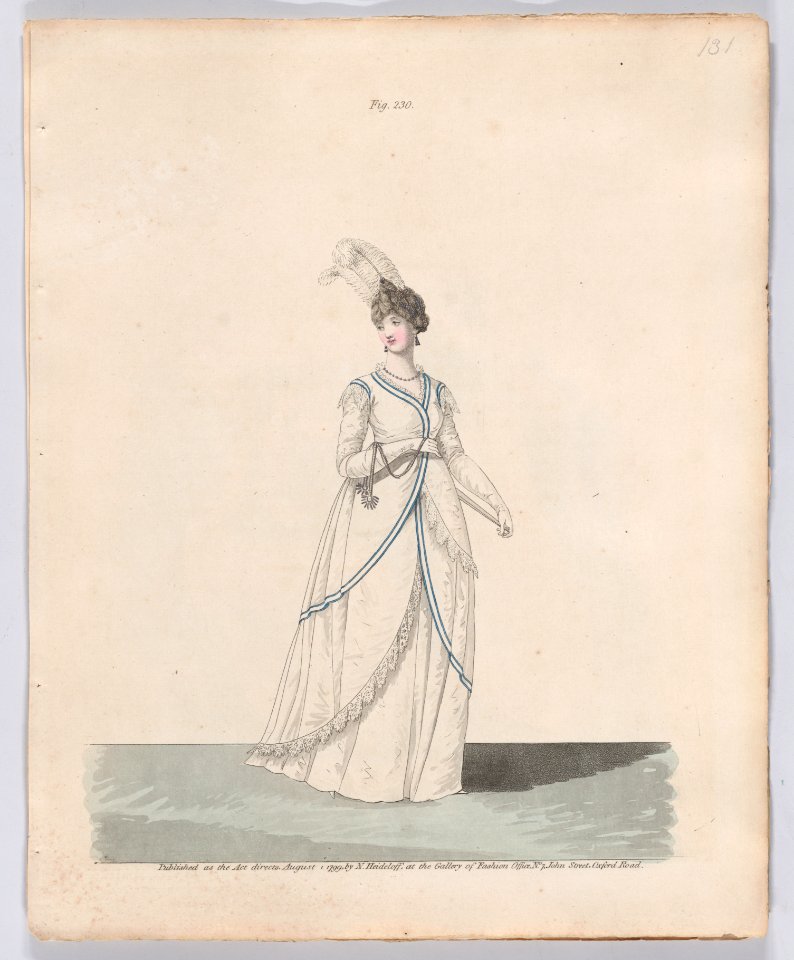 Gallery of Fashion, vol. VI- April 1 1799 - March 1 1800 Met DP889091