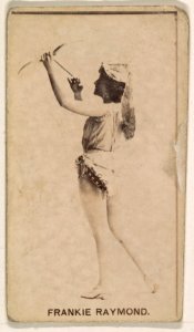 Frankie Raymond, from the Actresses series (N245) issued by Kinney Brothers to promote Sweet Caporal Cigarettes MET DP859360
