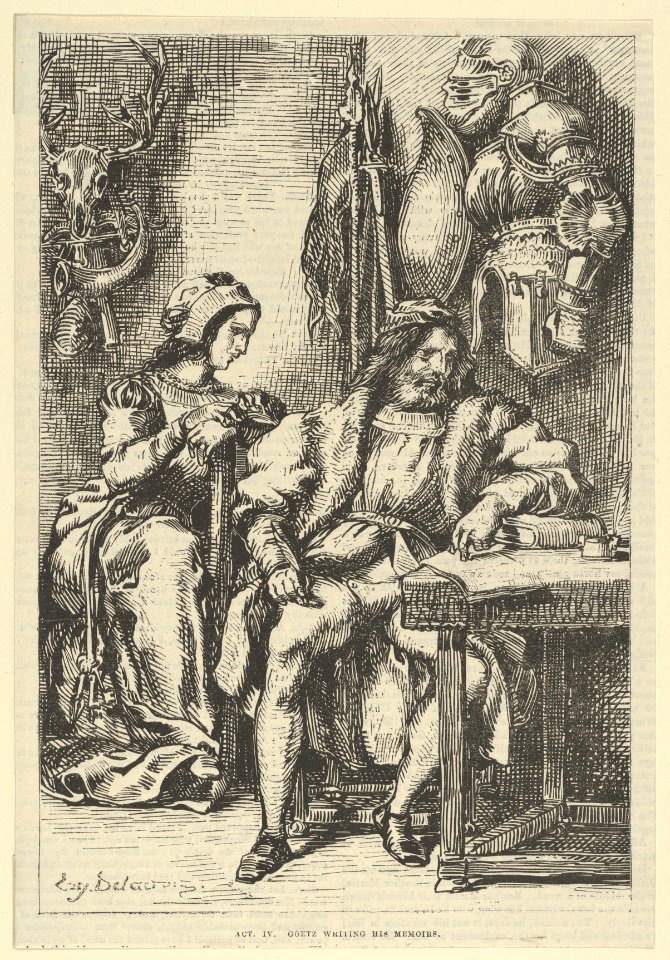 Goetz von Berlichingen Writing His Memoirs MET DP852291