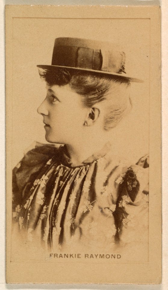 Frankie Raymond, from the Actresses series (N245) issued by Kinney Brothers to promote Sweet Caporal Cigarettes MET DP859356
