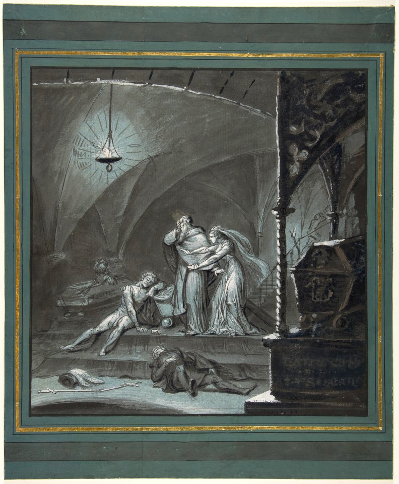 Friar Lawrence and Juliet Discover the Bodies of Romeo and Paris (Romeo and Juliet, Act 5, scene 3) MET DP812397