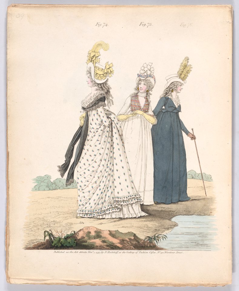 Gallery of Fashion, vol.II- April 1 1795 - March 1, 1796 Met DP889242