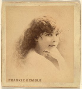 Frankie Kemble, from the Actresses series (N246), Type 2, issued by Kinney Brothers to promote Sporting Extra Cigarettes MET DP860068