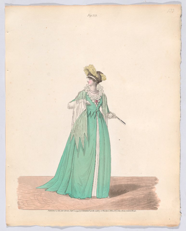 Gallery of Fashion, vol. VI- April 1 1799 - March 1 1800 Met DP889093