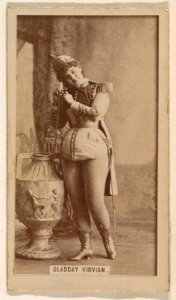 Gladday Virvian, from the Actresses series (N245) issued by Kinney Brothers to promote Sweet Caporal Cigarettes MET DP859798