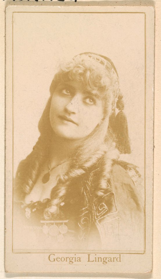 Georgia Lingard, from the Actresses series (N245) issued by Kinney Brothers to promote Sweet Caporal Cigarettes MET DP858994
