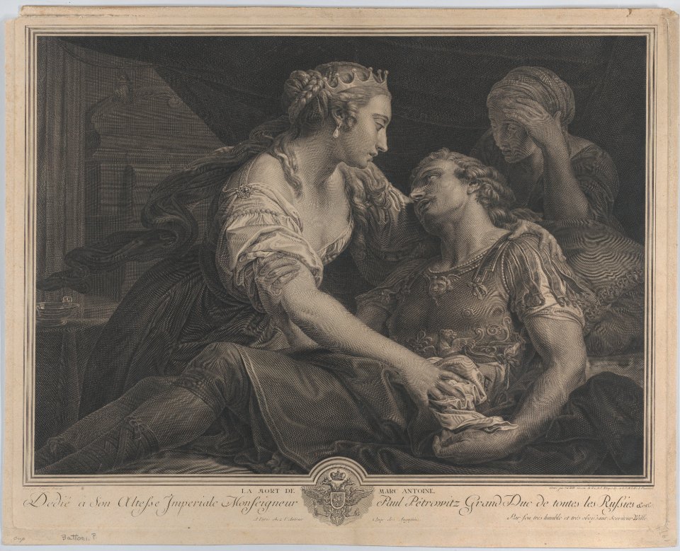 The Death of Mark Antony with Cleopatra at left Met DP885876