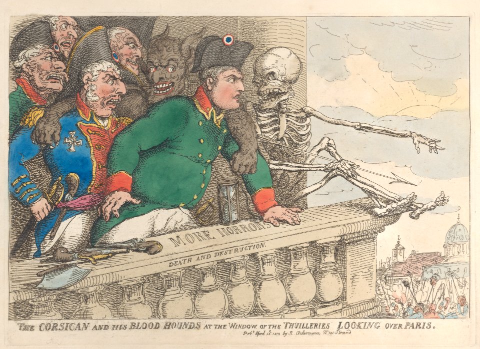 The Corsican and His Bloodhounds at the Window of the Thuilleries Looking Over Paris - MET DP884220