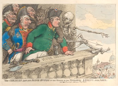 The Corsican and His Bloodhounds at the Window of the Thuilleries Looking Over Paris - MET DP884220