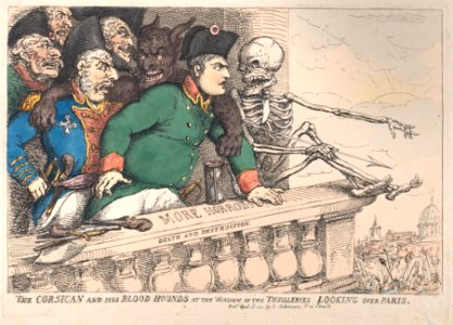 The Corsican and His Bloodhounds at the Window of the Thuilleries Looking Over Paris MET DP881815