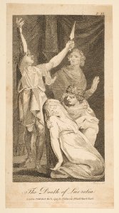 The Death of Lucretia, from Allen's New and Impartial Roman History MET DP816709