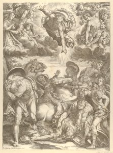 The Conversion of Saint Paul with God the Father and Angels above MET DP836957