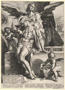 The Dead Saviour Supported by an Angel MET DP836848