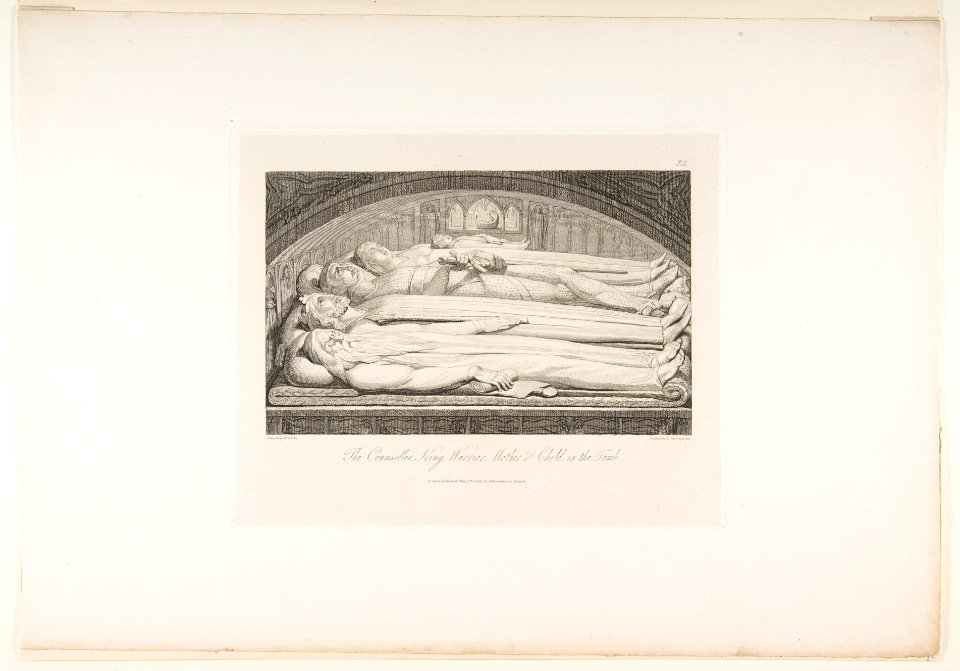 The Counsellor, King, Warrior, Mother & Child in the Tomb, from The Grave, a Poem by Robert Blair MET DP816726